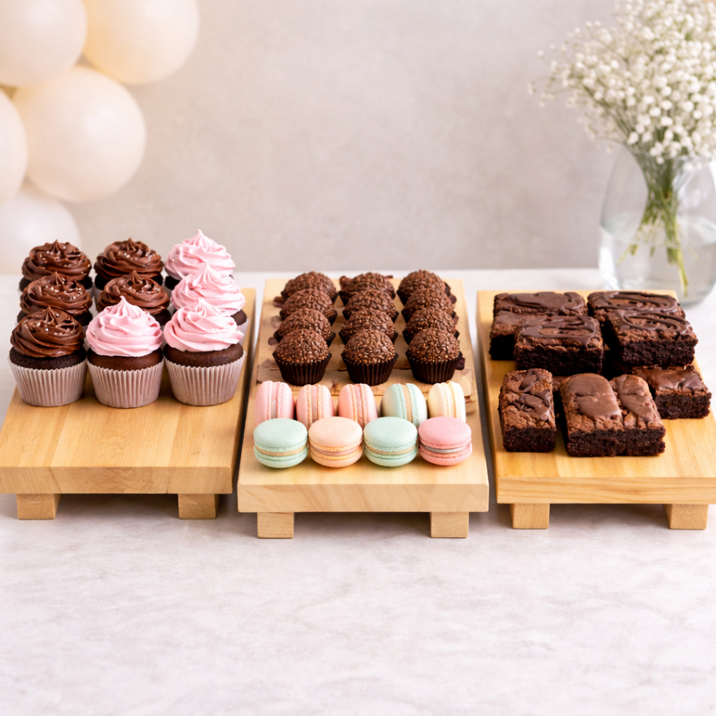 Mini Pallet de Madeira Decorativo | Bandeja Suporte para Doces, Café e Decoração