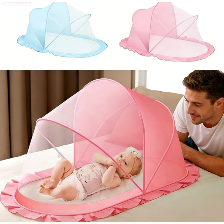 Mosquiteiro Berço Portátil Retrátil para Bebê e Criança | Tenda Cercadinho Proteção em Oferta na Shopee