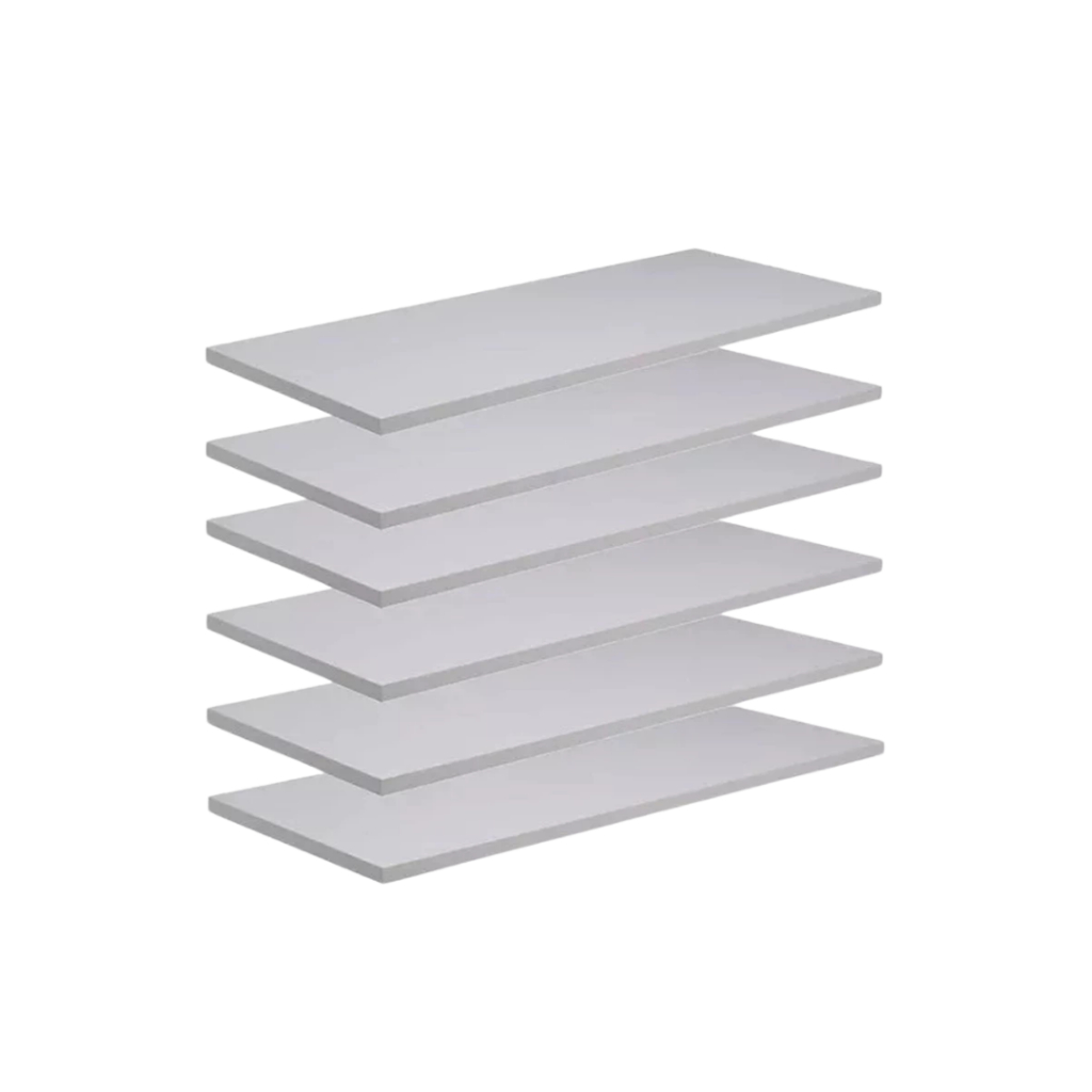 15 Prateleiras Branca 60x10cm MDF 15mm com fita de borda