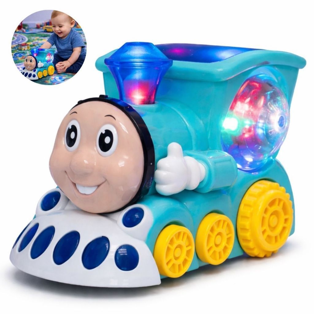Brinquedo Trem Thomas Trenzinho Brinquedos de Menino Infantil Luz Som Bate Volta
