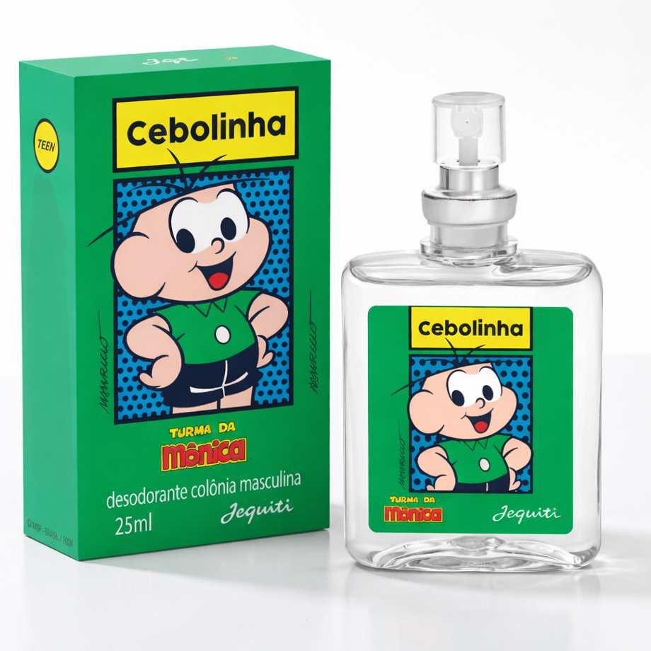 Colônia Infantil Cebolinha Turma da Mônica Jequiti 25ml Perfume Infantil Menino