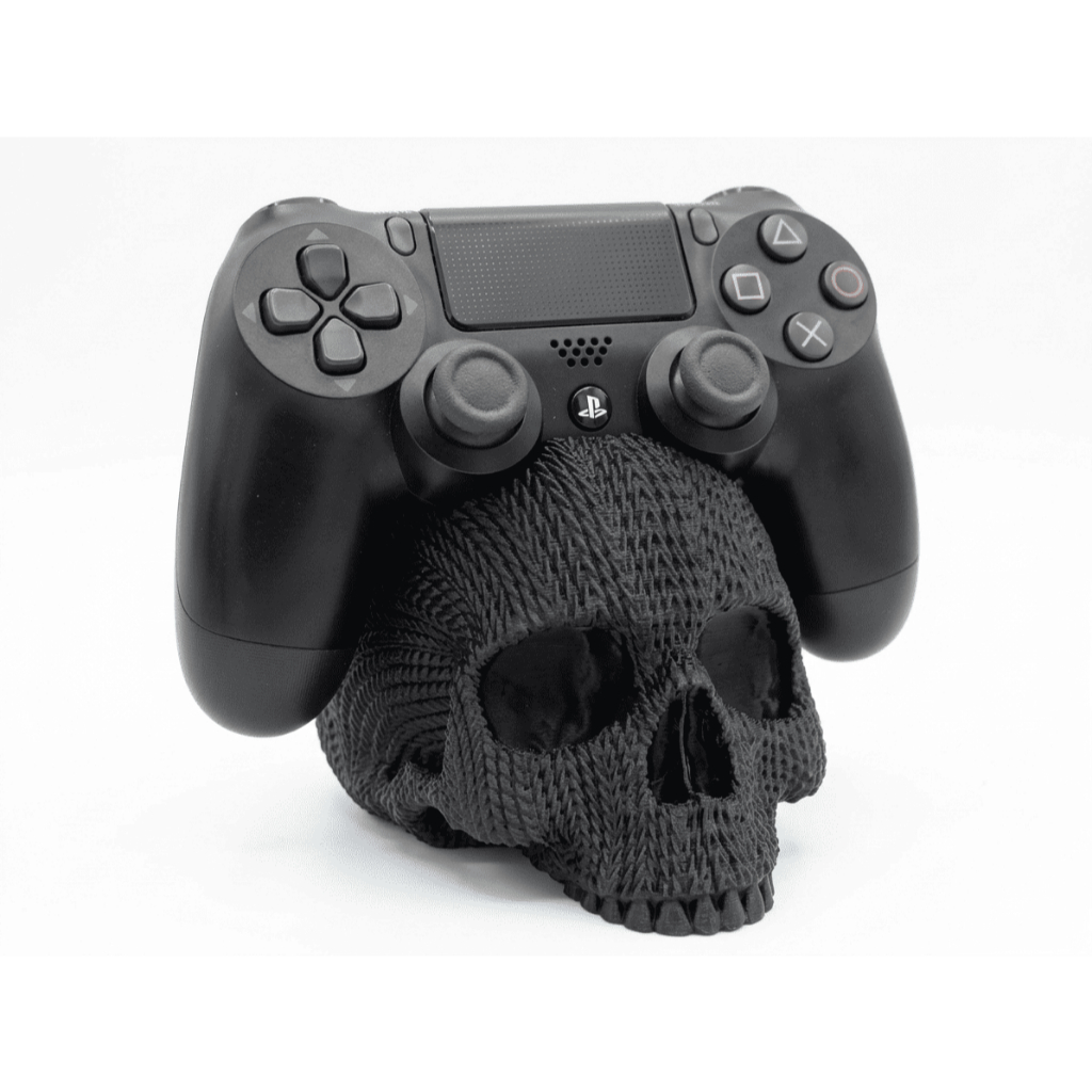 Suporte Controle Gamer Crânio 3D – Porta Controle PS/Xbox Decorativo Geek