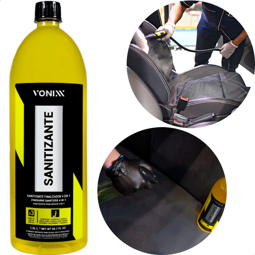 Sanitizante Finalizador De Estofados Automotivo Vonixx 1,5L.