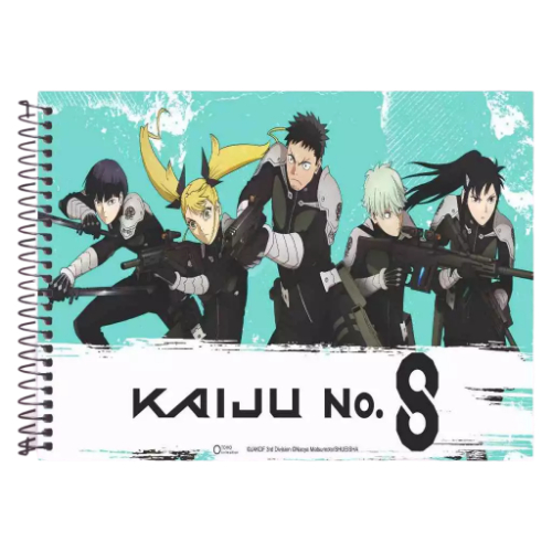 Caderno de Desenho e Cartográfica anime Kaiju No. 8 - 96 Folhas
