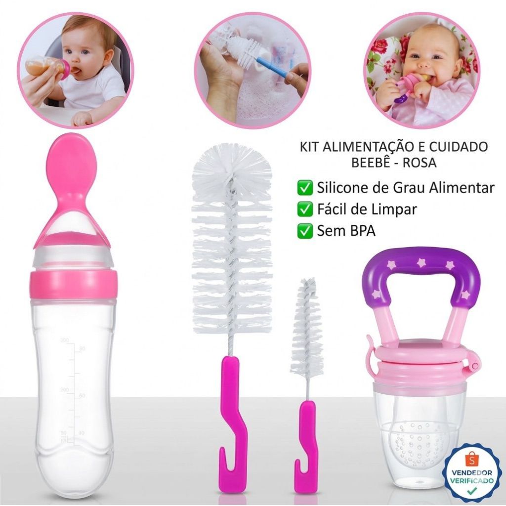 Colher Dosadora - Escova De Lavar Mamadeira - Chupeta alimentadora