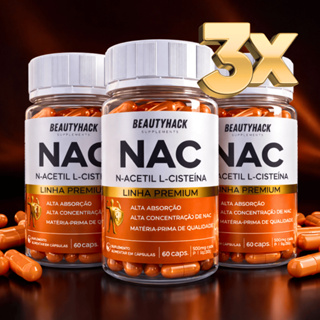 Kit 3x NAC (N-Acetil L-Cisteína) Antioxidante, Imunidade, Detox Fígado (180 Cápsulas) Envio Rápido em Oferta na Shopee