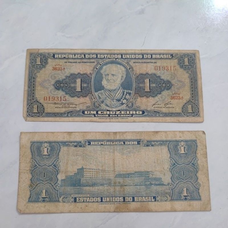 Cédula Original de 01 (Um) Cruzeiro da década de 1940-1960