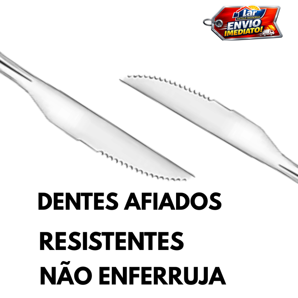 Detalhes do Kit Com 48 Facas de Mesa 100% Aço Inox Alta Qualidade Restaurante Buffet
