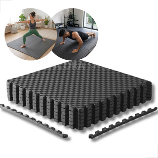 Tapetes Tatame Eva Premium  50x50CM 1CM Academia de Crossfit Yoga Artes Marciais Preto em Oferta na Shopee