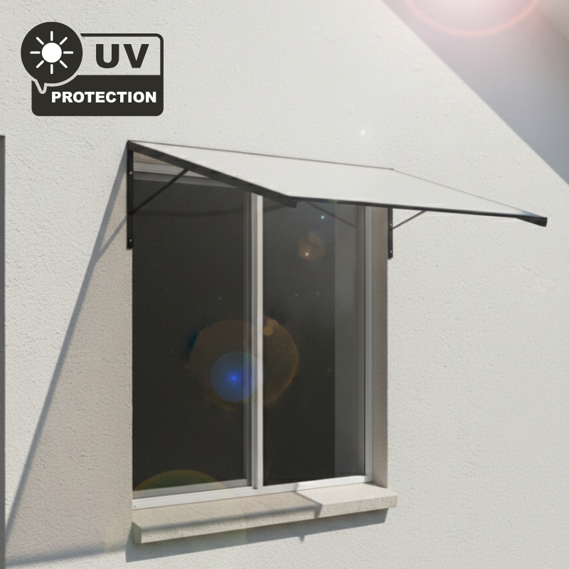 KIT TOLDO  EM FERRO COM POLICARBONATO 140X70 + 170X70 ALTA RESISTENCIA E DURABILIDADE CONTRA SOL E CHUVA PROTECAO UV