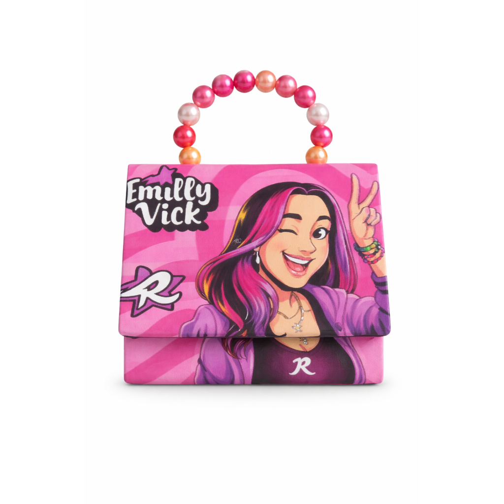 Bolsa Infantil Dos Rosas Menina Passeio Personalizada Redonda Personalizada Escolar Bolsinha Da Moda