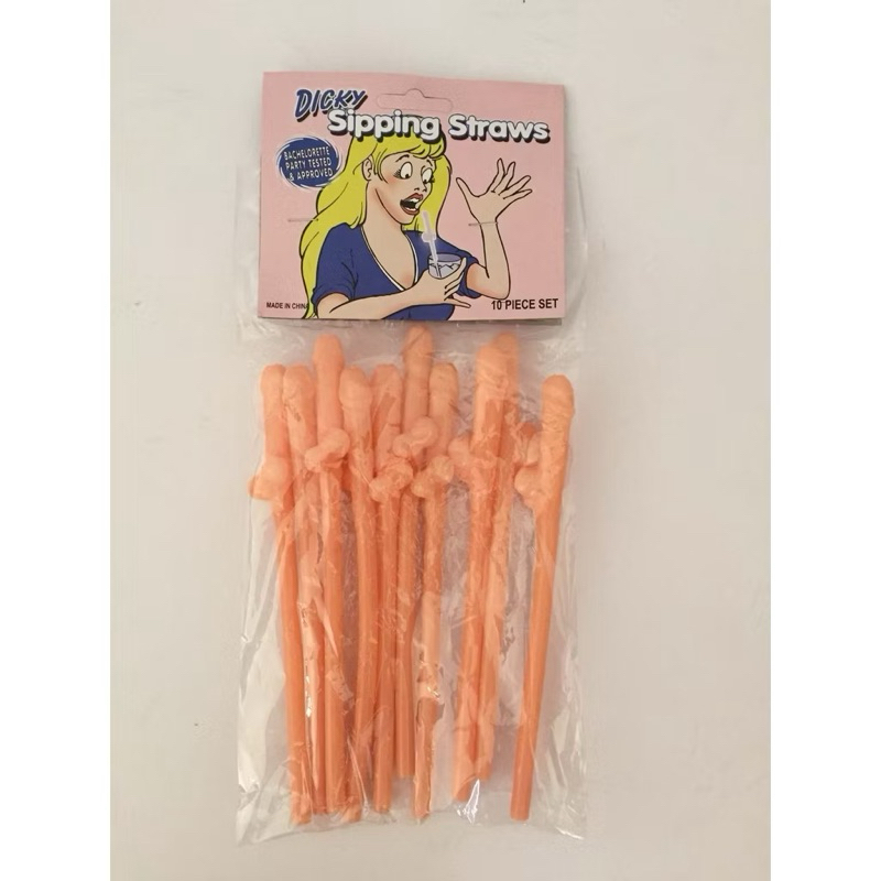 PACOTE COM 10 CANUDOS ERÓTICOS | DESPEDIDA DE SOLTEIRA | PEGADINHA | BRINCADEIRAS | REUTILIZÁVEIS | CHÁ DE LINGERIE