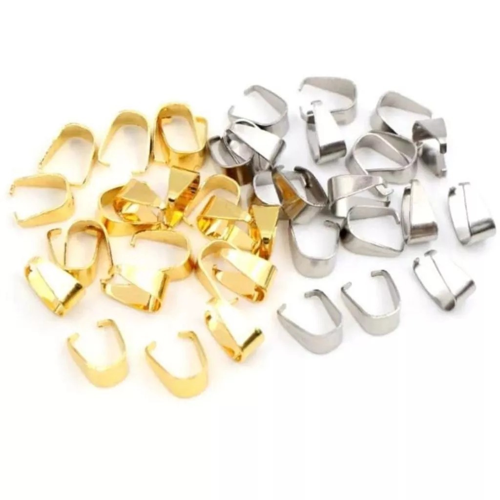 Charneira Contra Argola Dourado/prata - 100 peças