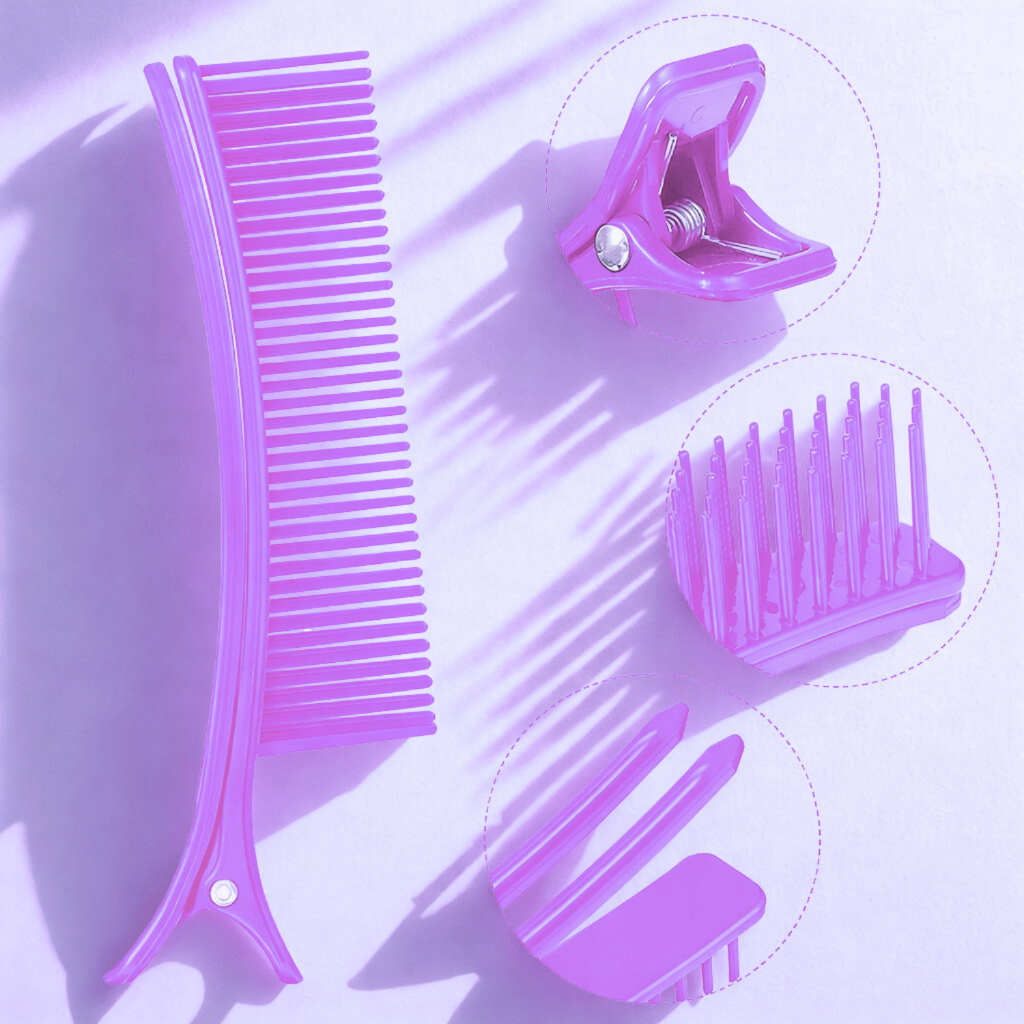 Clips separador de mechas profissional com 02 UN