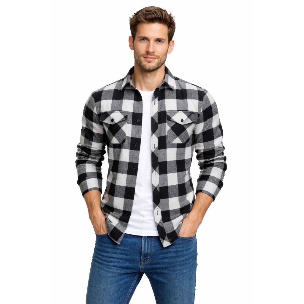 CAMISAS XADREZ MASCULINA FLANELADA MONGA LONGA APROVEITE