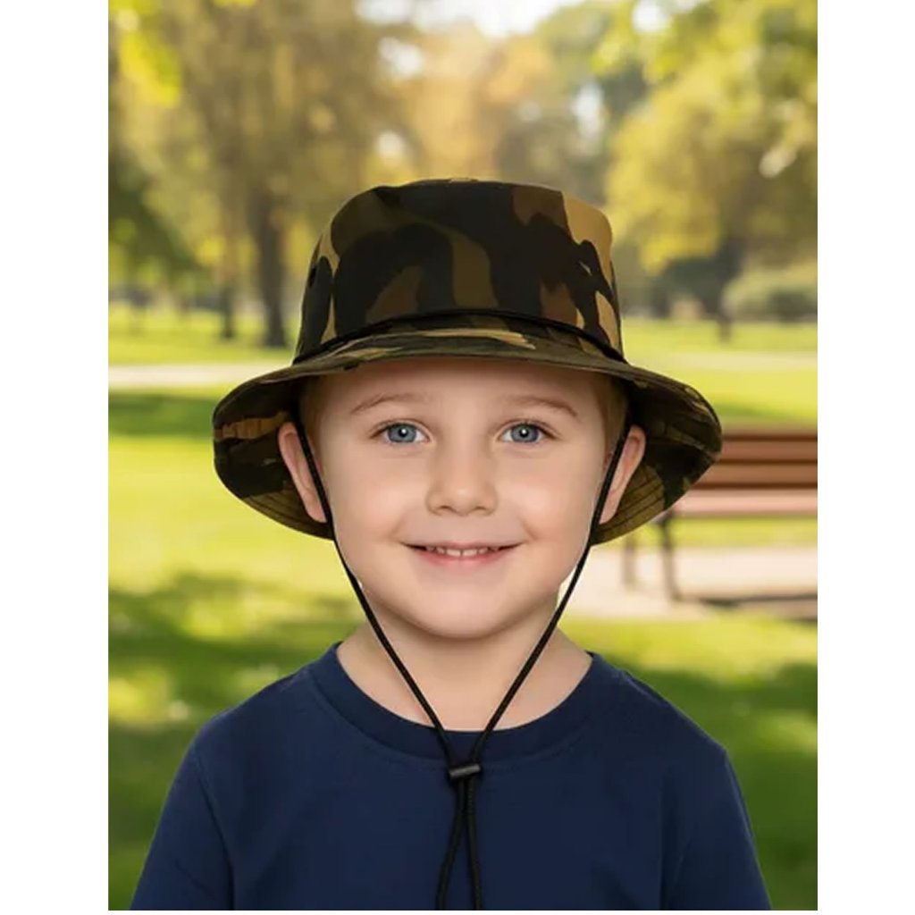 Chapéu Infantil Modelo Australiano Praia Pesca Acampamento