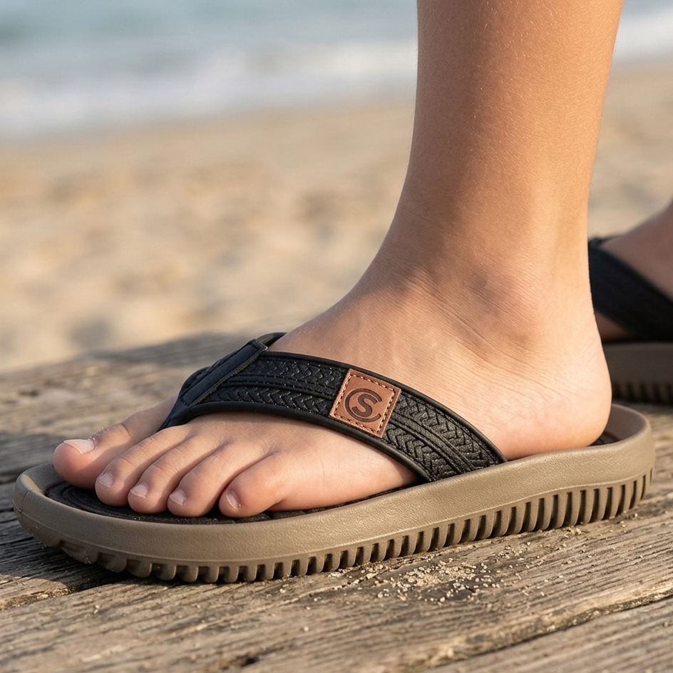 Chinelo Infantil Masculino Menino de Dedo Confortável Leve Macio