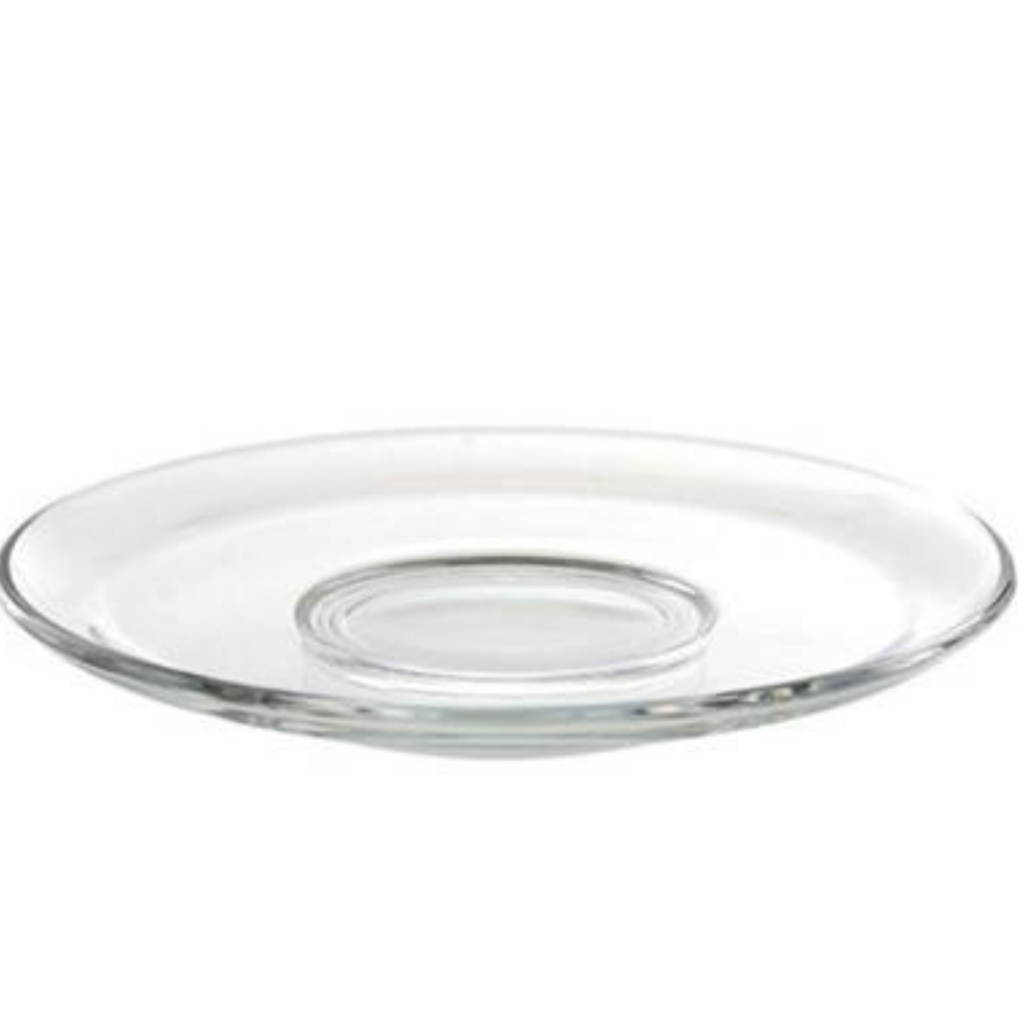 Jogo com 06 Pires em Vidro Transparente Liso - 13cm - Uso Versátil para Cozinha e Mesa