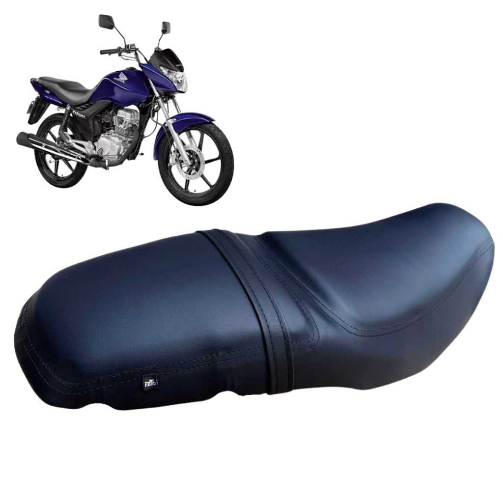 Capa Confort Banco De Moto Honda Cg 2009 a 2013 Almofada Confortável Macio Soft Espuma Moto Boy Girl Entregas