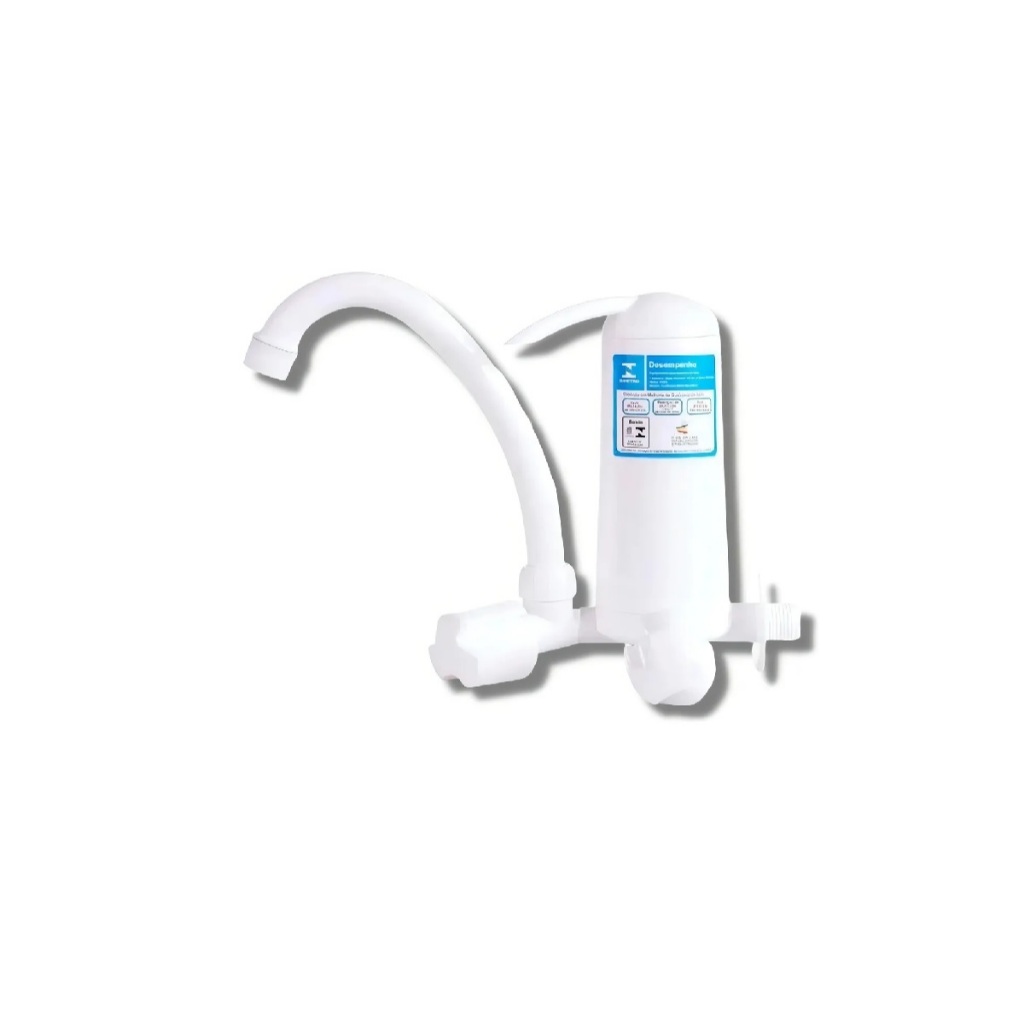 Purificador de Água Torneira Duda Linha Madri Bica Móvel Branco Envio Rapido