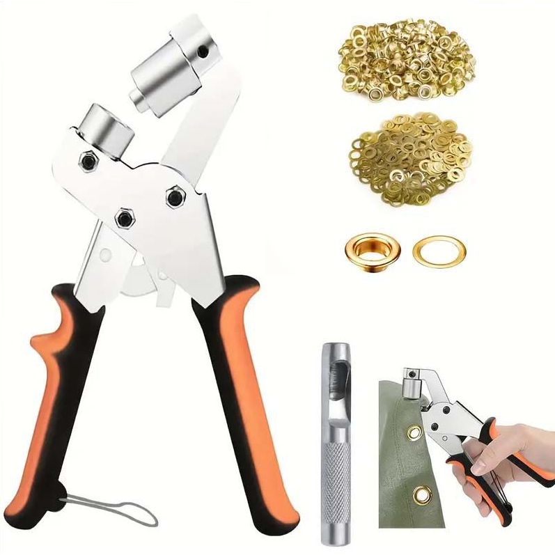 kit de Alicate Aplicador Para Botao De Metal De Pressao Roupa Bebe com 100/150 botões de roupas