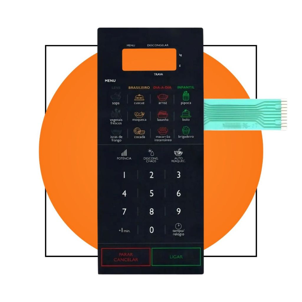 Membrana Teclado Microondas Panasonic Nnst568 Nn St568
