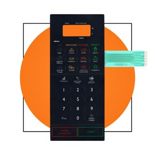 Membrana Teclado Microondas Panasonic Nnst568 Nn St568 em Oferta na Shopee