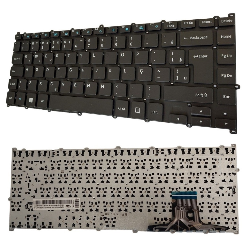 Teclado Para Notebook Samsung Np300e4l-Kw1br Np300e4m Np500r4m