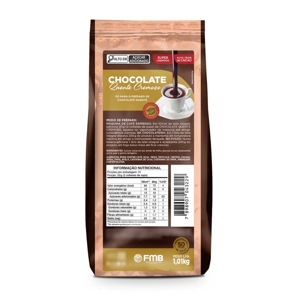 Preparado Chocolate Quente FMB 1kg