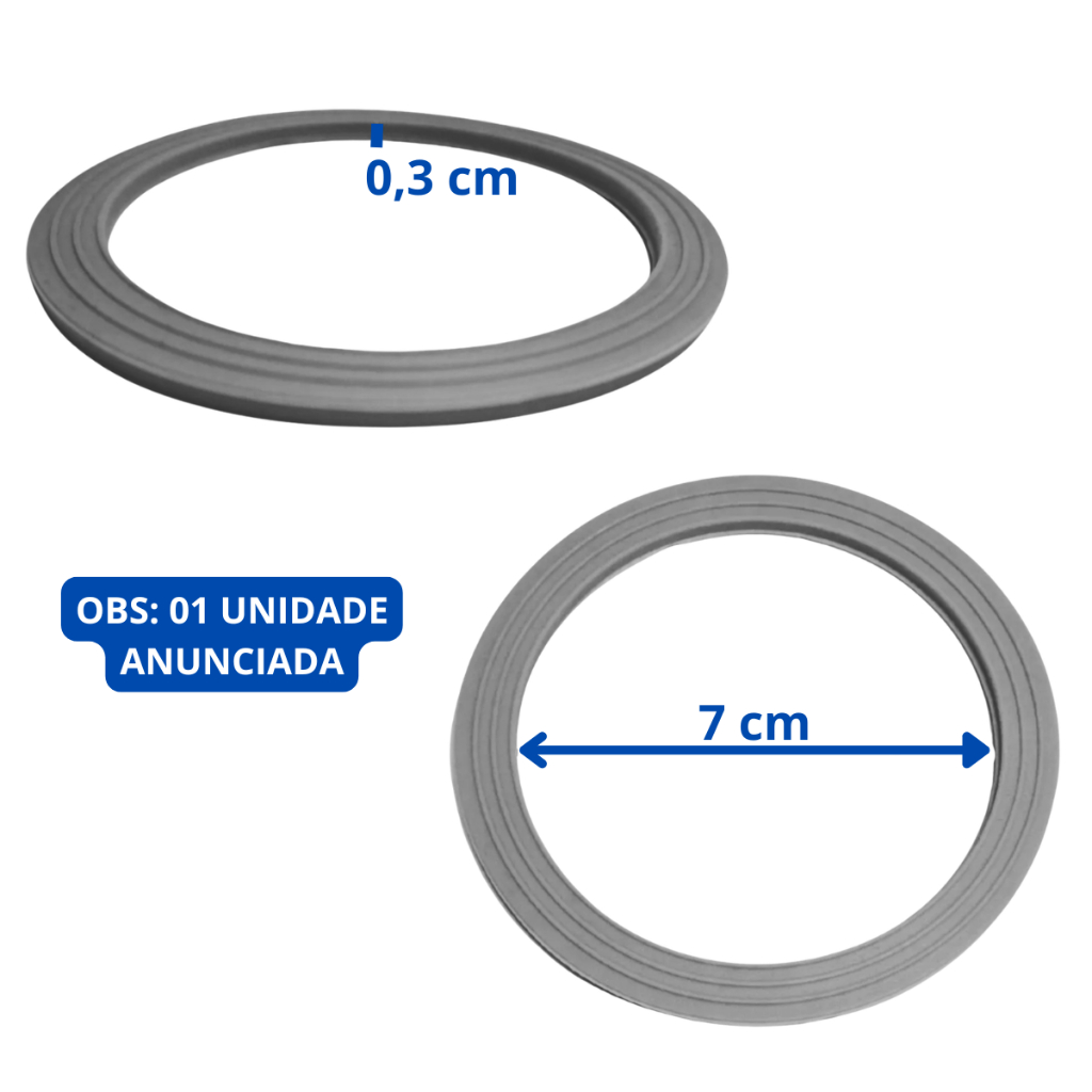 Vedação Silicone Original Philco PLQ1350 PLQ1430 Anel para Liquidificador Peça Reposição Nova