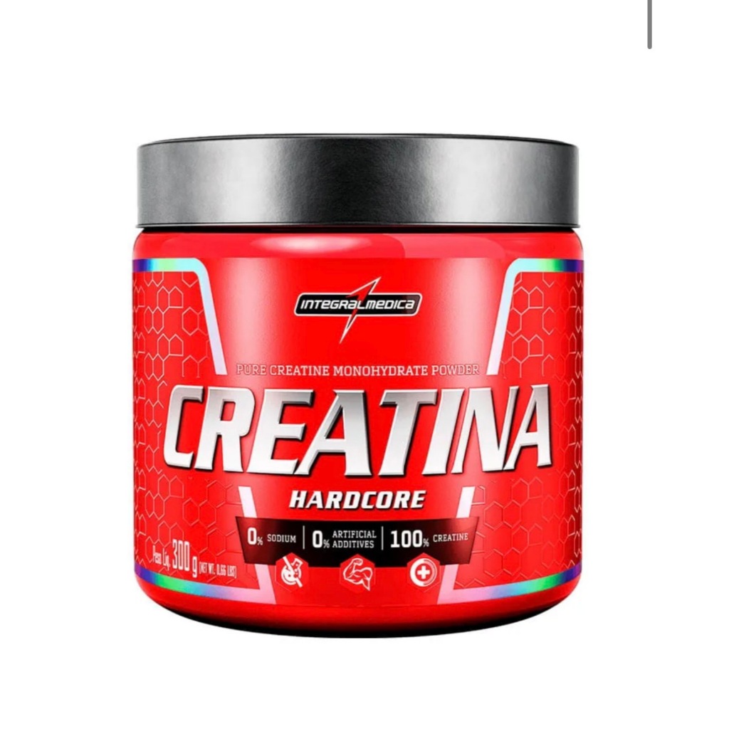 Creatina Pura em Pó Integralmedica Hardcore 300g