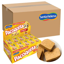 Kit Paçoca Quadrada Paçoquita Santa Helena Display 50UN Cada Doces Festa Revenda Kit De 2 a 10 Unidades