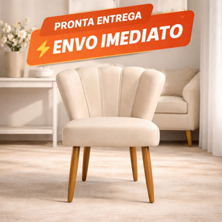 Pronto Entrega - Cadeira Poltrona Decorativa Pétalas De Flor Sala De Estar Recepção Decoração Penteadeira Veludo em Oferta na Shopee