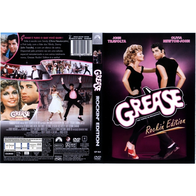Grease Nos Tempos da Brilhantina John Travolta dublado  leg AUTORADO FÃ MADE 01 Grease Nos Tempos da Brilhantina com dub