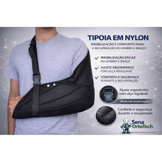 Tipoia Estofada Velpeau Americana Bilateral em nylon em Oferta na Shopee