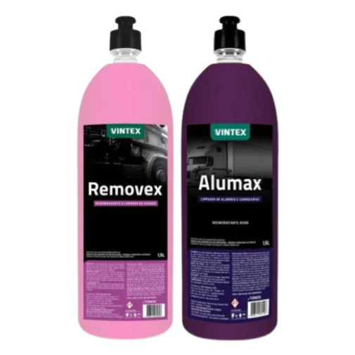 Kit Limpeza Automotiva Alumax + Removex 1,5L – Limpeza Pesada para Rodas, Motor e Graxa