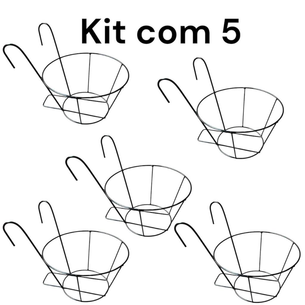 Porta vaso de flores e plantas cestinho para colocar em janelas apartamentos e paredes