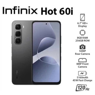 Smartphone INFINIX Hot 60i NFC  AI  ramboost 256GB 8 Ram tela 6.7 120Hz Ultra Slim  Garantia de 1 ano nota fiscal