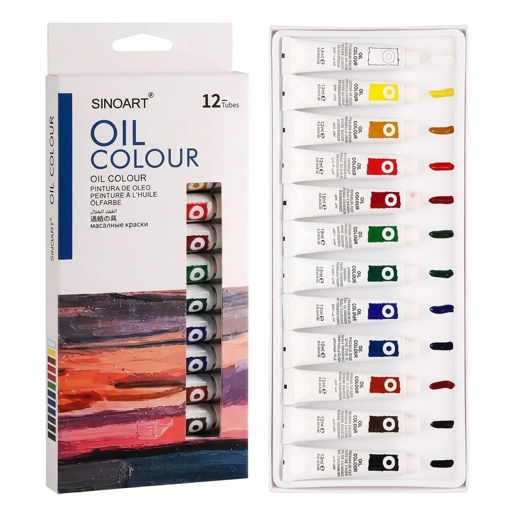 Tinta A Óleo Para Tela 12ml  Sinoart Pintura Profissional - SFP007