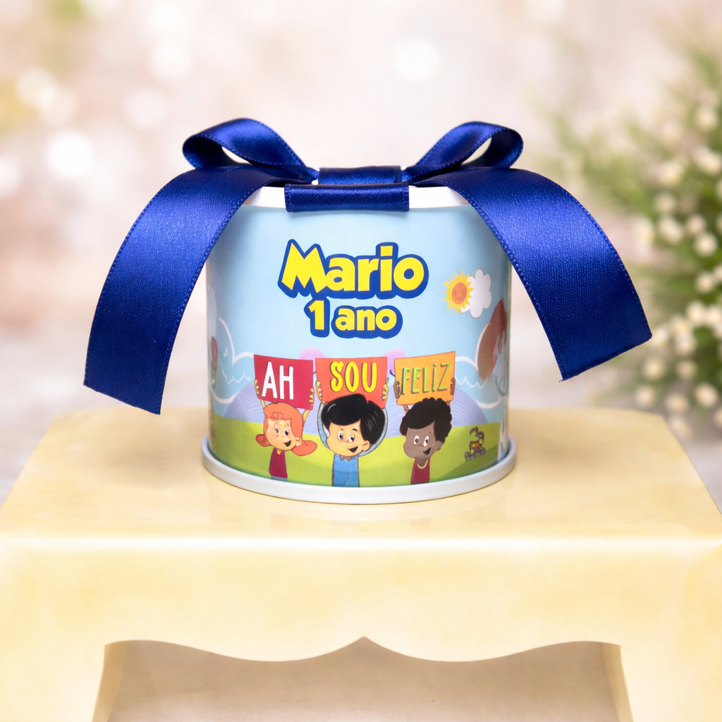 Kit tubolatas personalizadas TRÊS PALAVRINHAS MENINO| Lembrancinha maternidade | aniversário - 5x6 - Vários temas