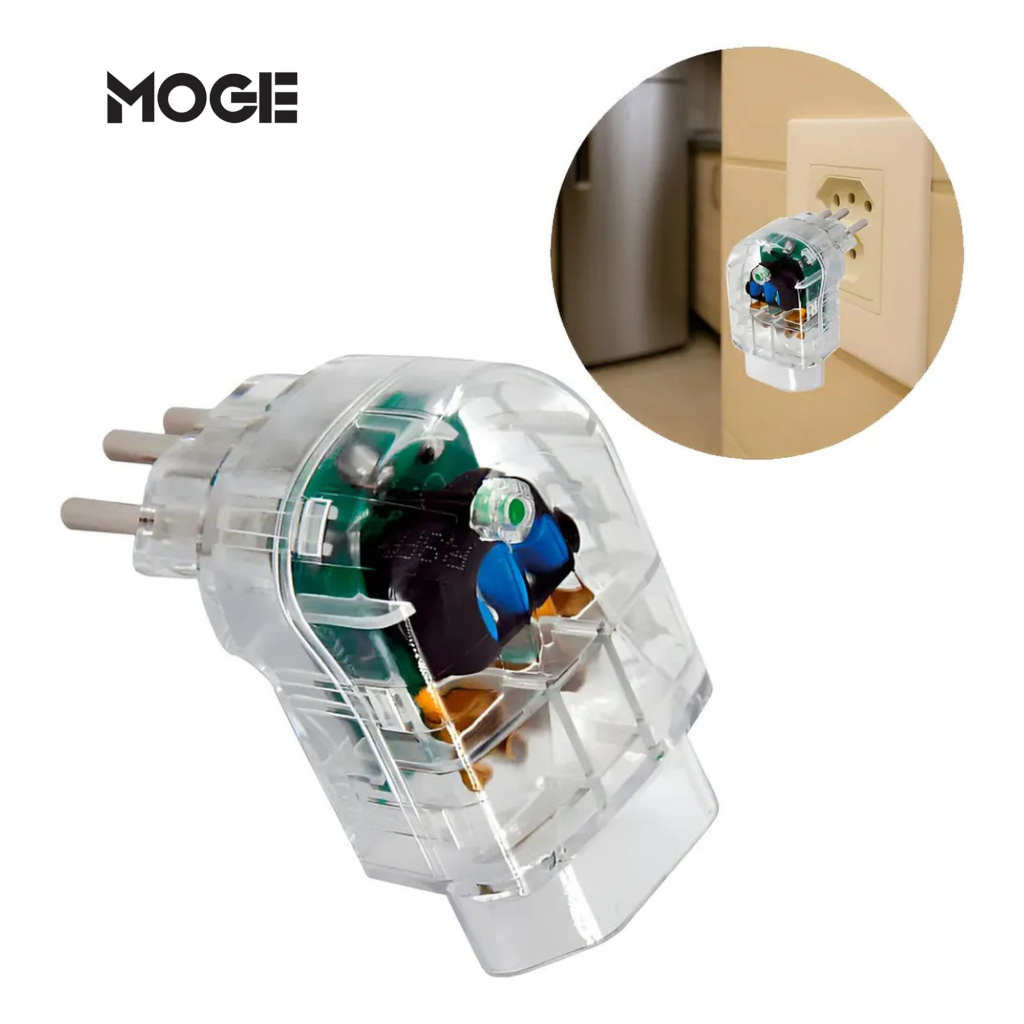 Protetor Contra Surtos DPS 3 Pinos 10A Bivolt Transparente | Proteção Elétrica