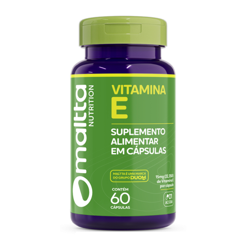 Vitamina E Antioxidante e Saúde da Pele 1 Cápsula Ao Dia 60 Cápsulas Duom