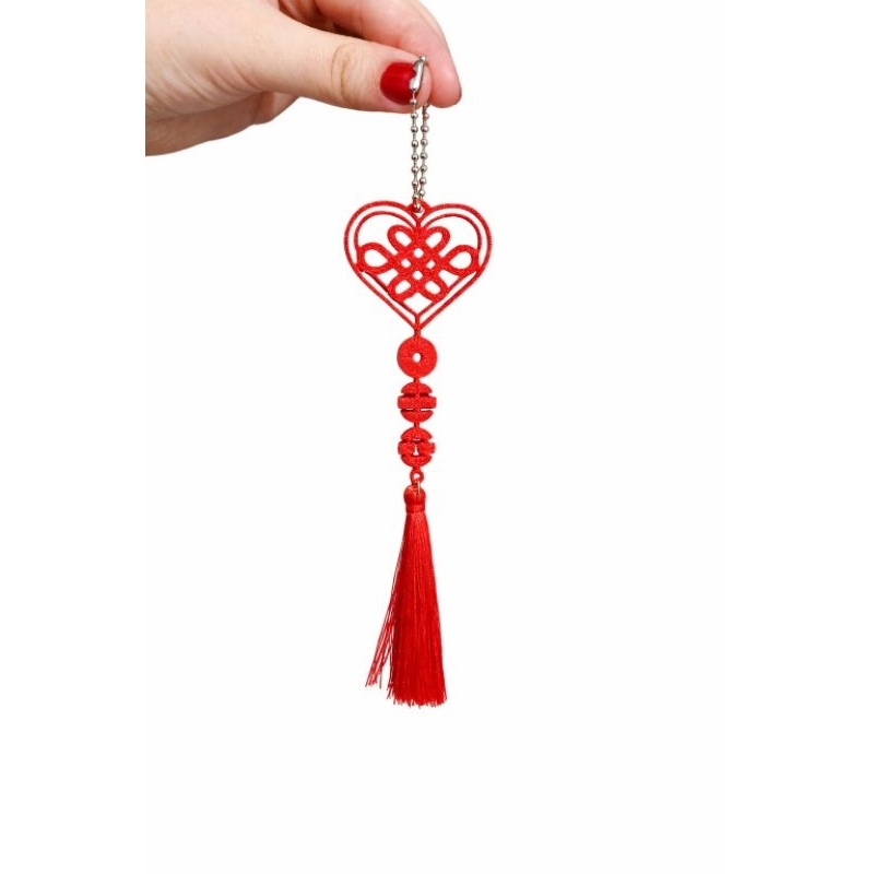 Chaveiro/Pingente Coração Nó Infinito ARIRANG - Merch Fanmade Army BTS 2026