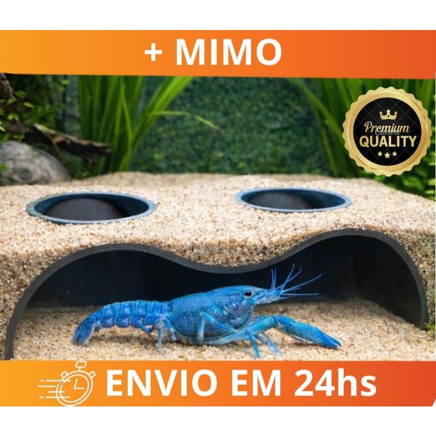 Caverna para Aquário  – Toca Gruta para Peixes Betta Camarões Doce e Marinho | Material Atóxico Resistente