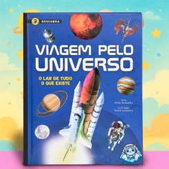 Livro Infantil Universo pelo Universo - Espaço Planetas Curiosidades Educativo Sistema Solar Criança