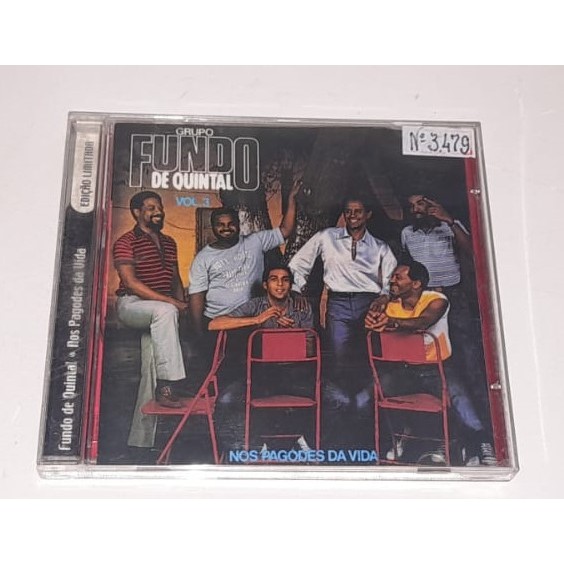 Cd - Grupo Fundo De Quintal - Nos Pagodes Da Vida - Som Livre - 2000 - Em Muito Bom Estado