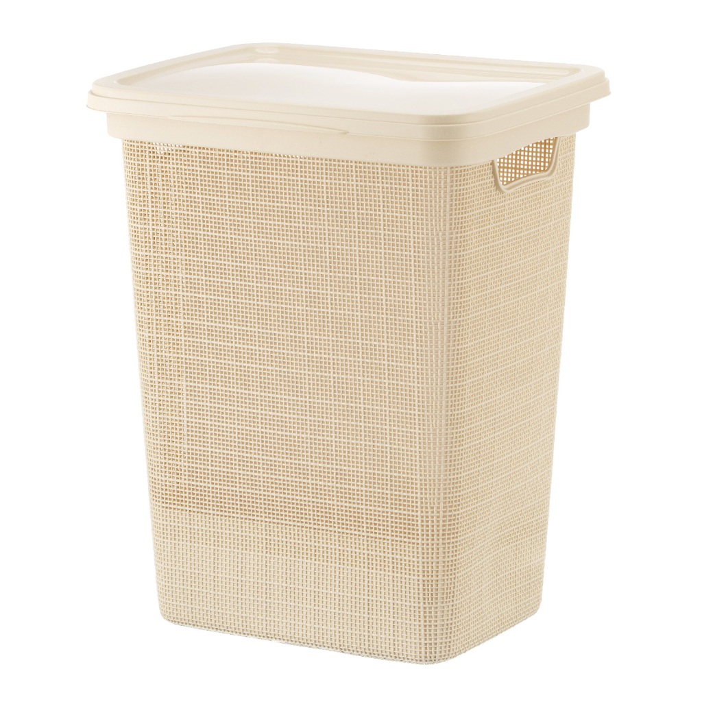 Cesto Organizador de Roupa 45 Litros Grande Lavanderia Banheiro Cesto de Plástico Linha Juta Jaguar