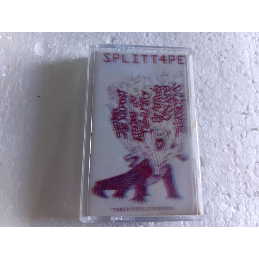 k7 4-way split talacactus / ataque de tubarão / sarcoma de kaposi / brigada king kong - perfeito estado fita e capa