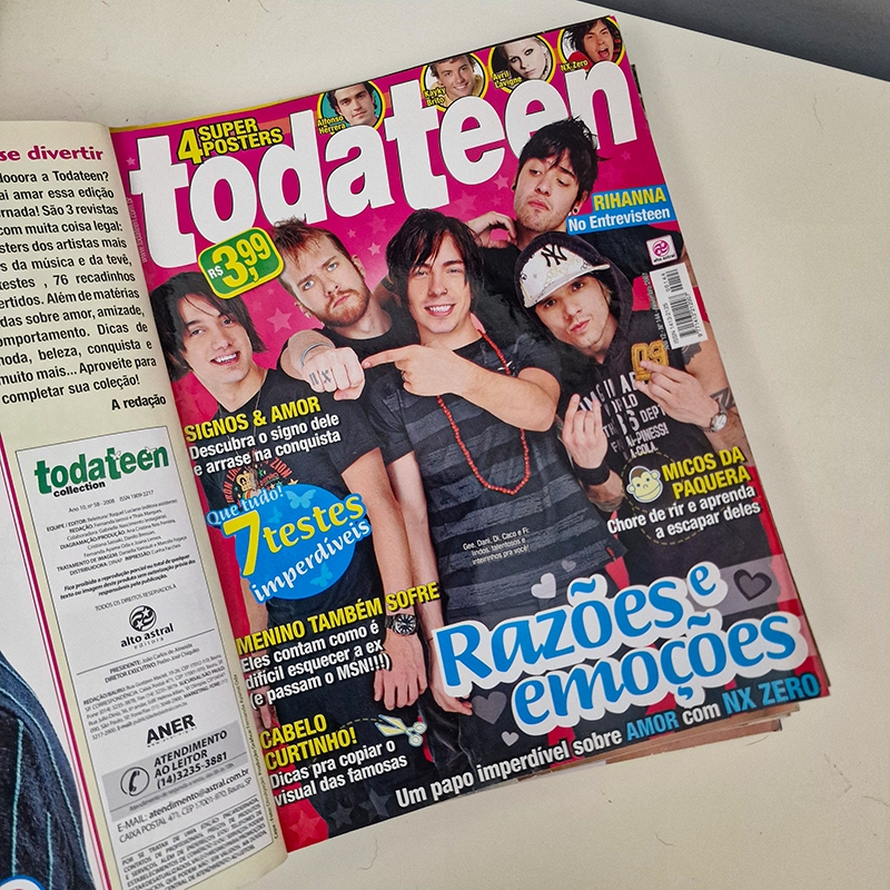 Revista Todateen Rara Anos 2007 a 2011 c/ Poster - Escolha a Sua