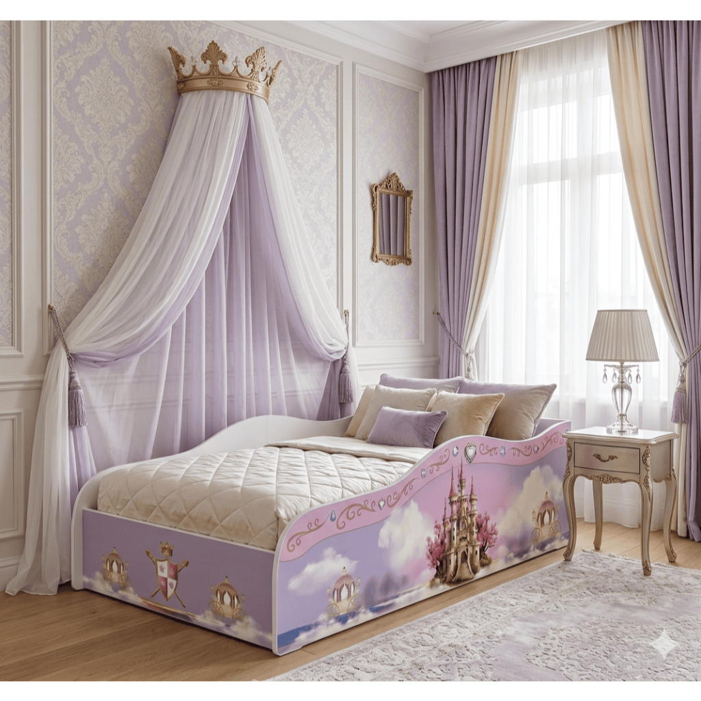Cama Infantil Tamanho Mini Castelo Princesas Encatado 100% MDF